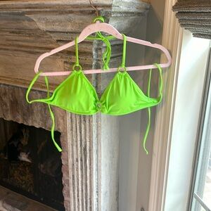 Pacsun lime green bikini top, large, worn once